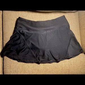 Black tennis skirt